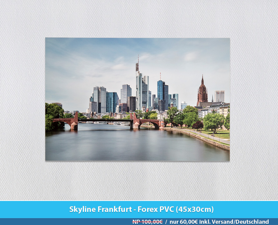 Bildershop Frankfurt - 011 Skyline Frankfurt Forex PVC