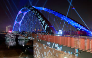 Luminale 2014 Illumination Osthafenbrücke-2 – BILD-ID: LUM_042 Luminale 2014 Illumination Osthafenbrücke-2