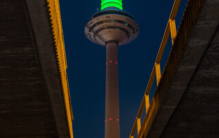 Europaturm Frankfurt Nacht