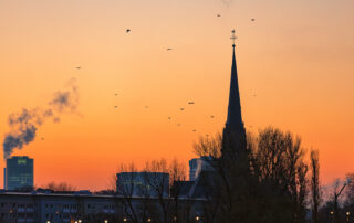Frankfurt Abendrot 2020-07