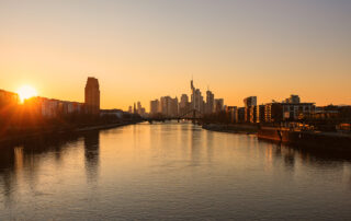 Frankfurt Abendrot 2022-02