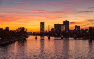 Frankfurt Abendrot 2022-07