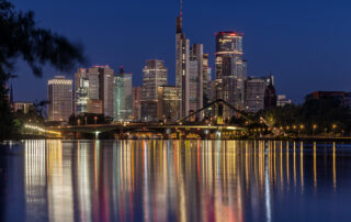 Frankfurt Skyline am Morgen