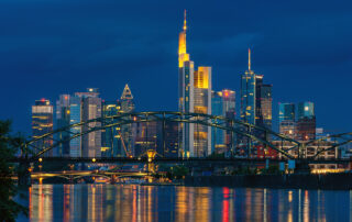 Frankfurt Skyline Nacht 2012