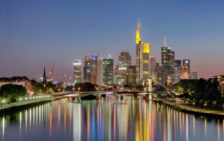 Frankfurt Skyline Nacht 2014