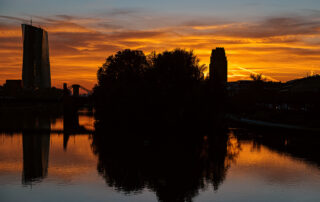 Frankfurt Sonnenaufgang Silhouette-02