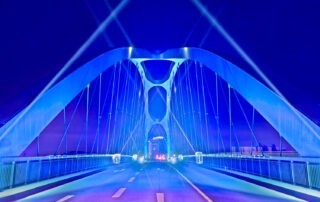 Osthafenbrücke Luminale
