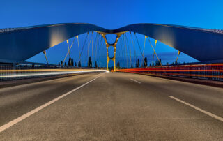 Osthafenbrücke Nacht