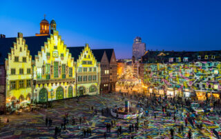 Römer Rathaus Illumination Luminale
