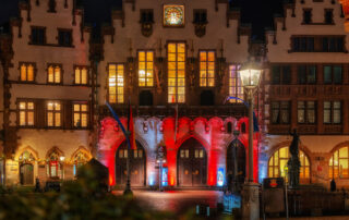Römer Rathaus Frankfurt Nacht