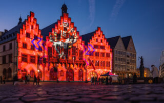 Römer Rathaus Illumination NFL Football