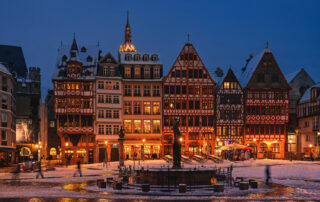 Winter Frankfurt Römerberg