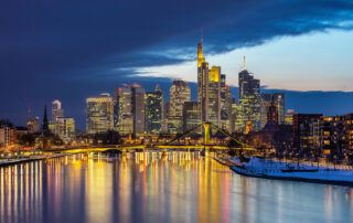 Winter Frankfurt Skyline