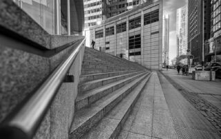 Commerzbank Treppenaufgang Schwarz-Weiß
