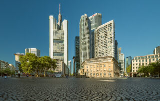 Rossmarkt Frankfurt Skyline